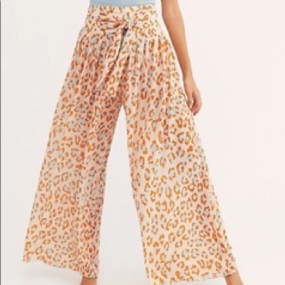 Free People Wake Up Pants Wide Leg High Waist